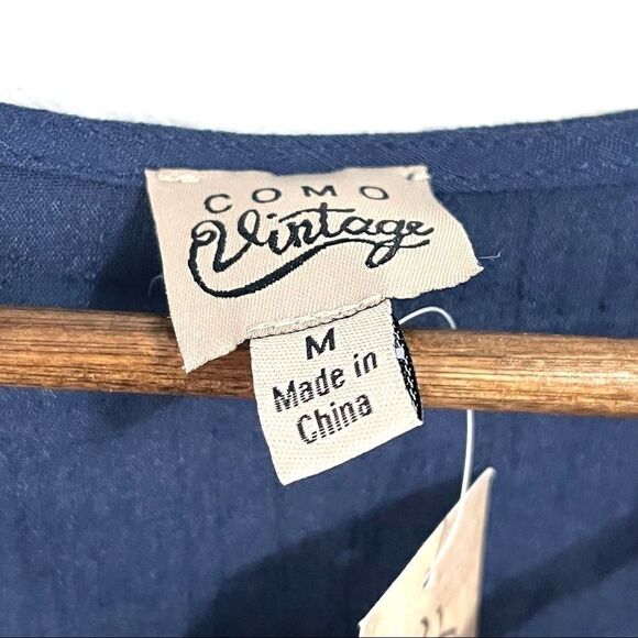 Como Vintage Women’s Boho Top Size M - Picture 4 of 6